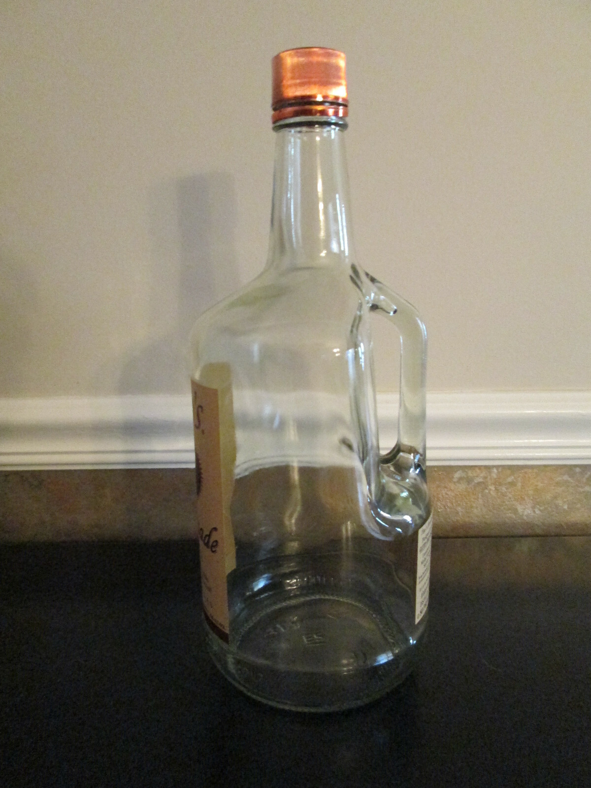Lot of 3 Empty 1.75 Liter/Half Gallon Tito’s Handmade Vodka Bottles with Caps