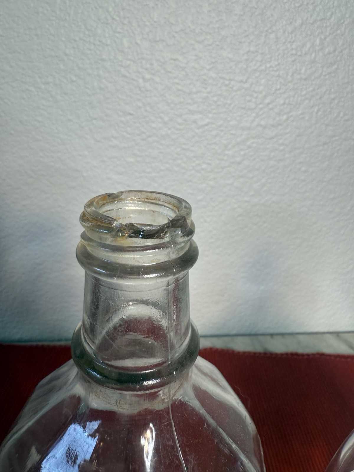 Vtg Glass Bottle Haig Scots Whiskey Bottle Scotland ,1pt 9oz Bottle,1 Beveled