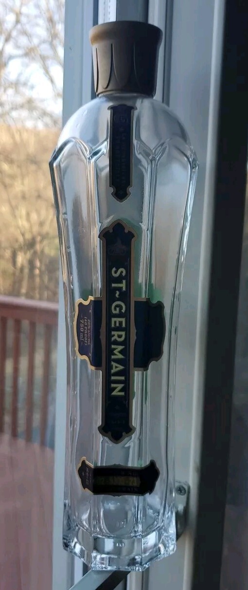 St. Germain French Elderberry Liquor Bottle Art Deco Style 750ml Empty