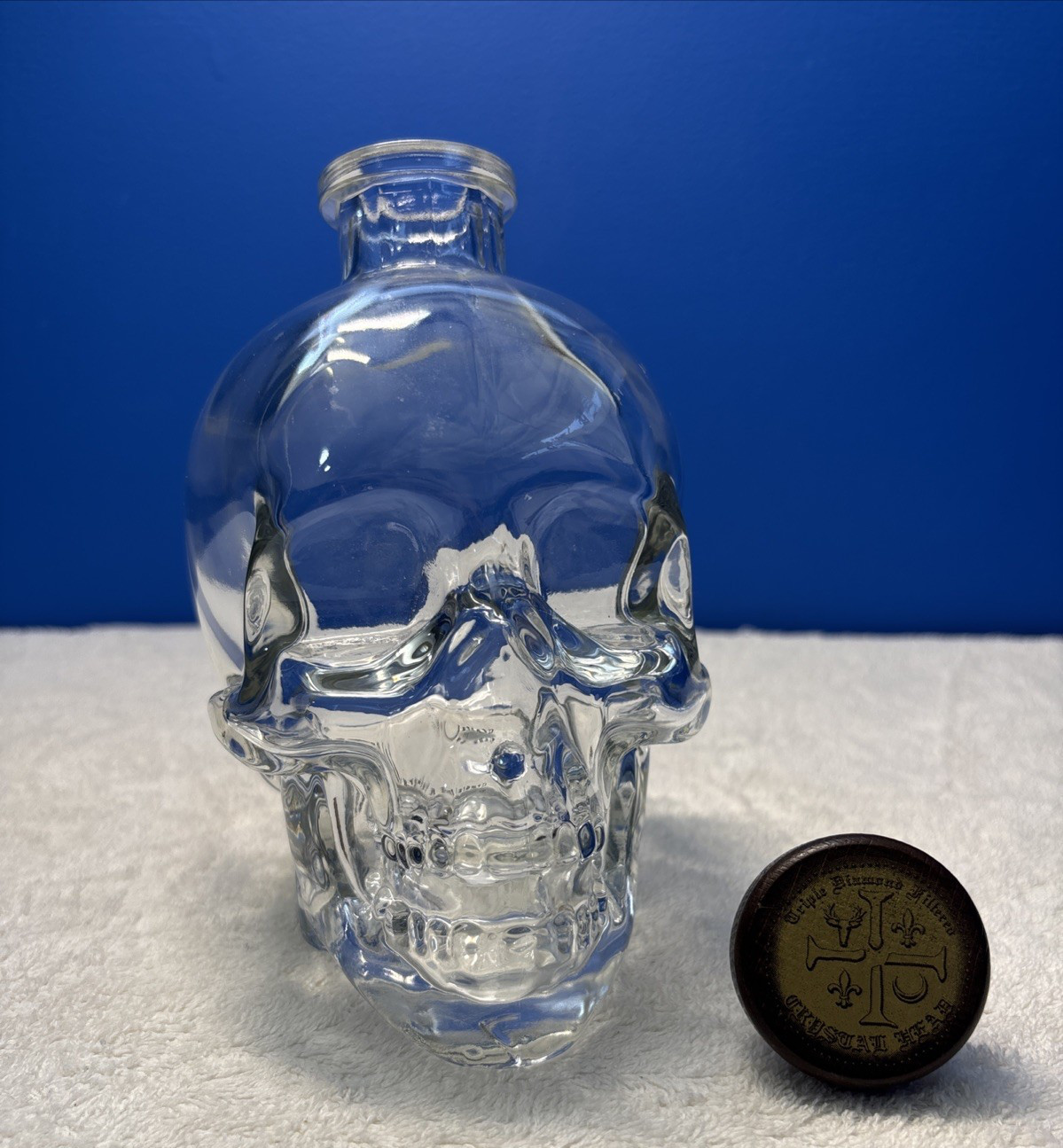 Crystal Head Vodka Skull with Cork Empty Bottle 750ml