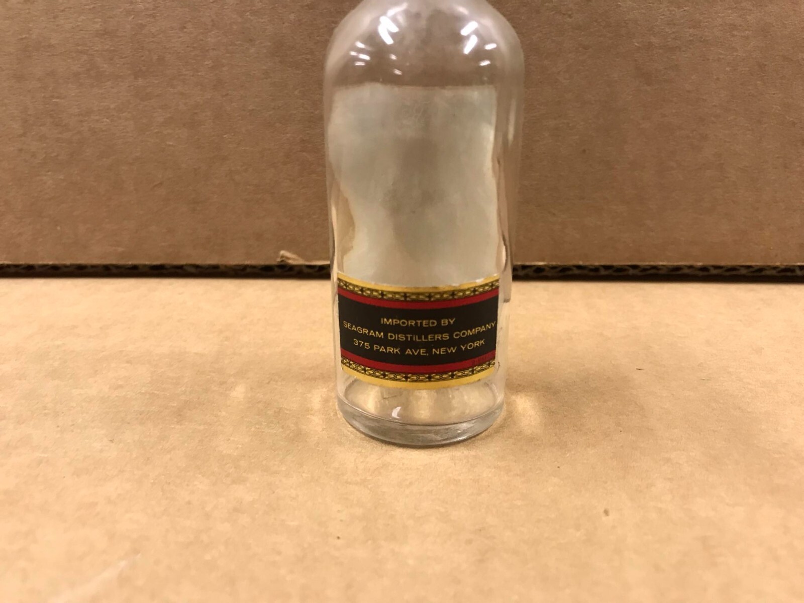 Vintage Seagram’s 100 Pipers Scotch Whiskey Empty Mini Bottle – 50 ML