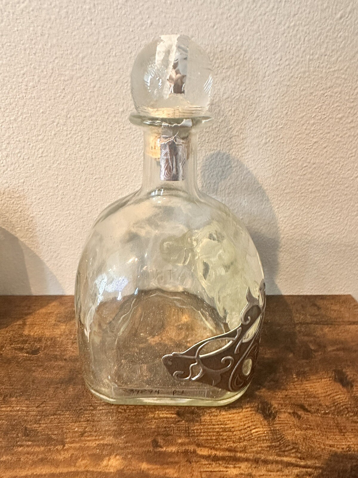 Patron Silver 1492 Tequila Limited Edition 2015 Liter bottle + cork EMPTY!