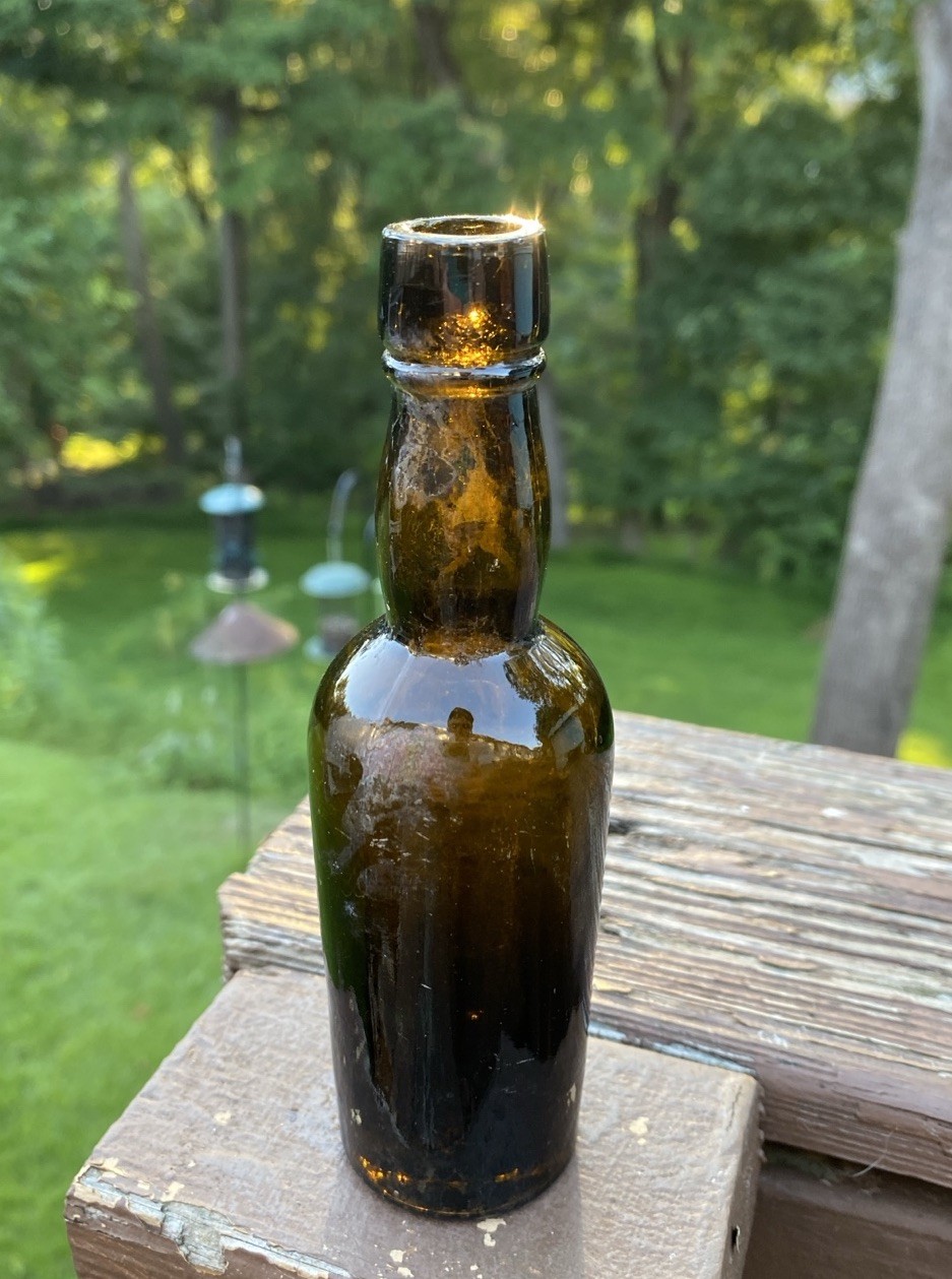 Small Miniature Bitters Bottle Possibly From The UK Embossed 69200 on Heel