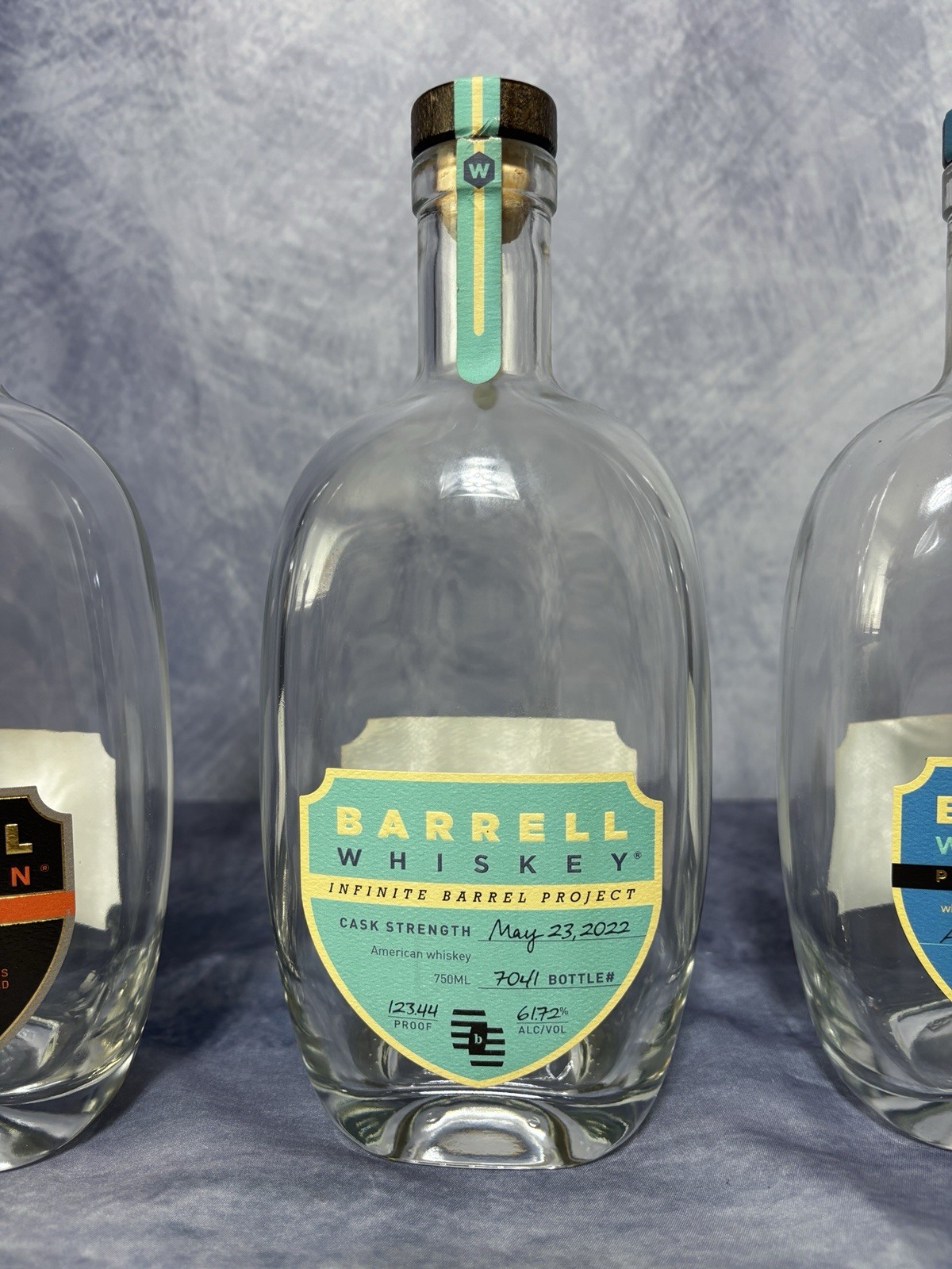 Barrell Whiskey Barrell Bourbon Rare Lot of 3 Empty Decorative Bottles