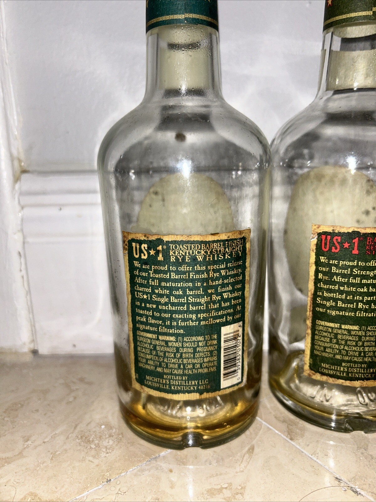 Michters Toasted & Barrel Strength Rye Limited Release Empty Unrinsed Pappy