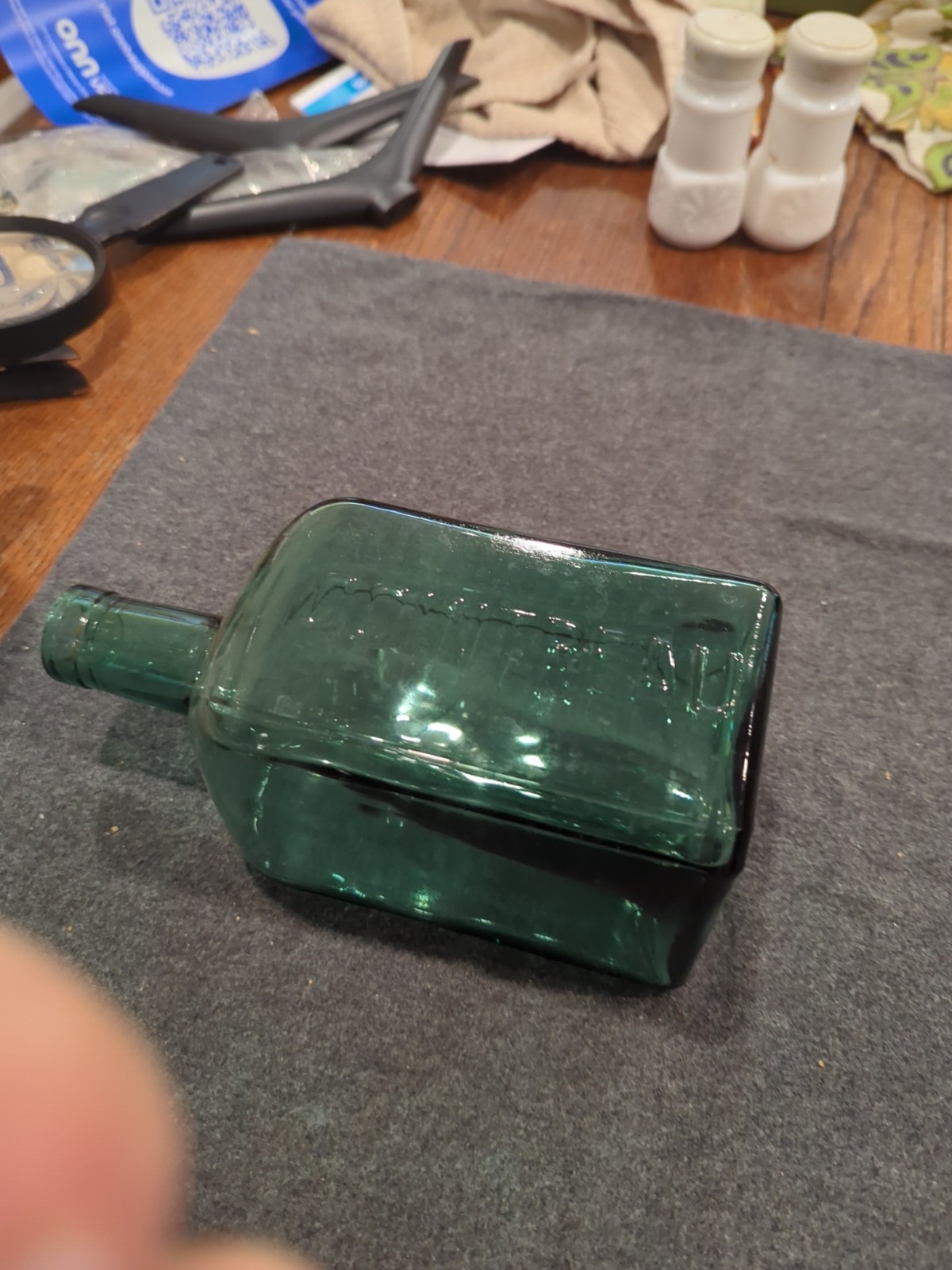 Decorative Green Cointreau Liquor Bottle Square A19