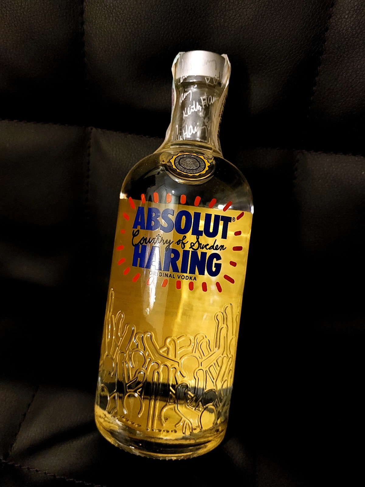 Keith Haring Original Vodka Bottle Collectible