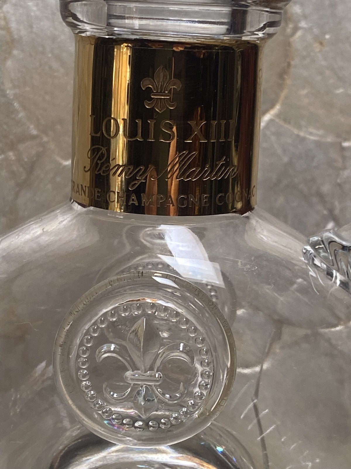 Remy Martin Louis XIII Baccarat Empty Bottle with Stopper