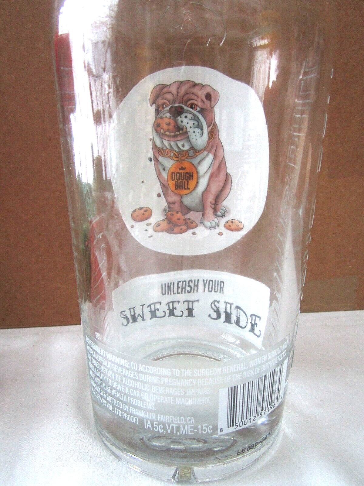 Bulldog Empty Whiskey Bottle Cookie Dough Ball Spiked 750ML «Unleash your sweet»