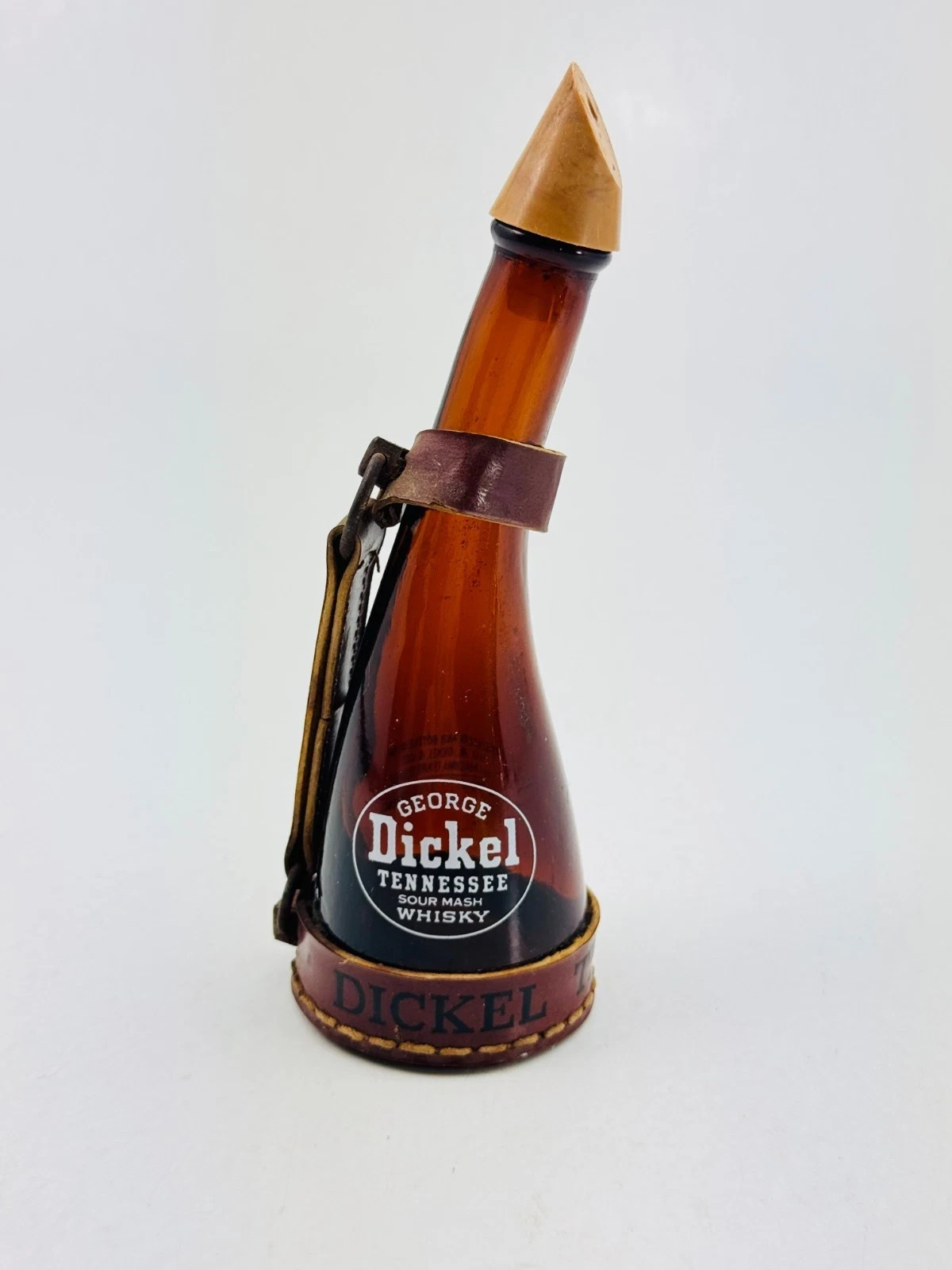 Vintage George Dickel Powder Horn Bottle Distillery Collectible Display – EMPTY