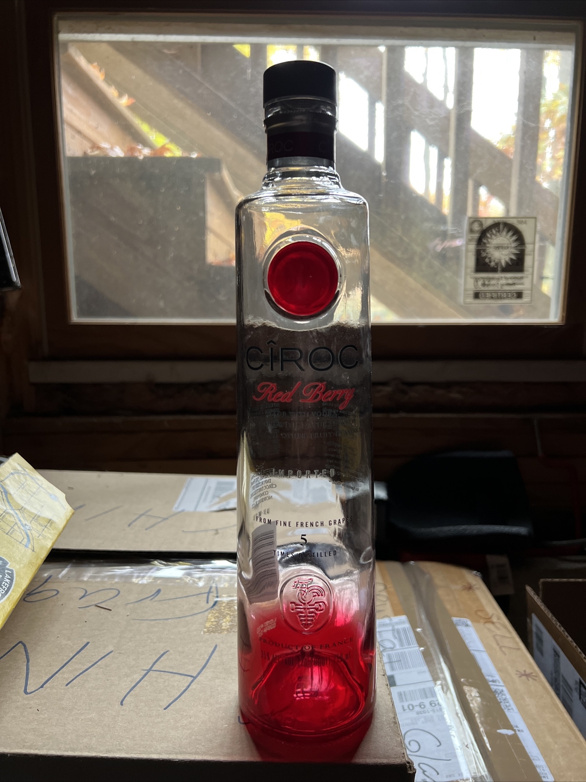 Pick 1 empty vodka rum bottle crafts Makers Haku Bulleit Ciroc Cote Des Roses