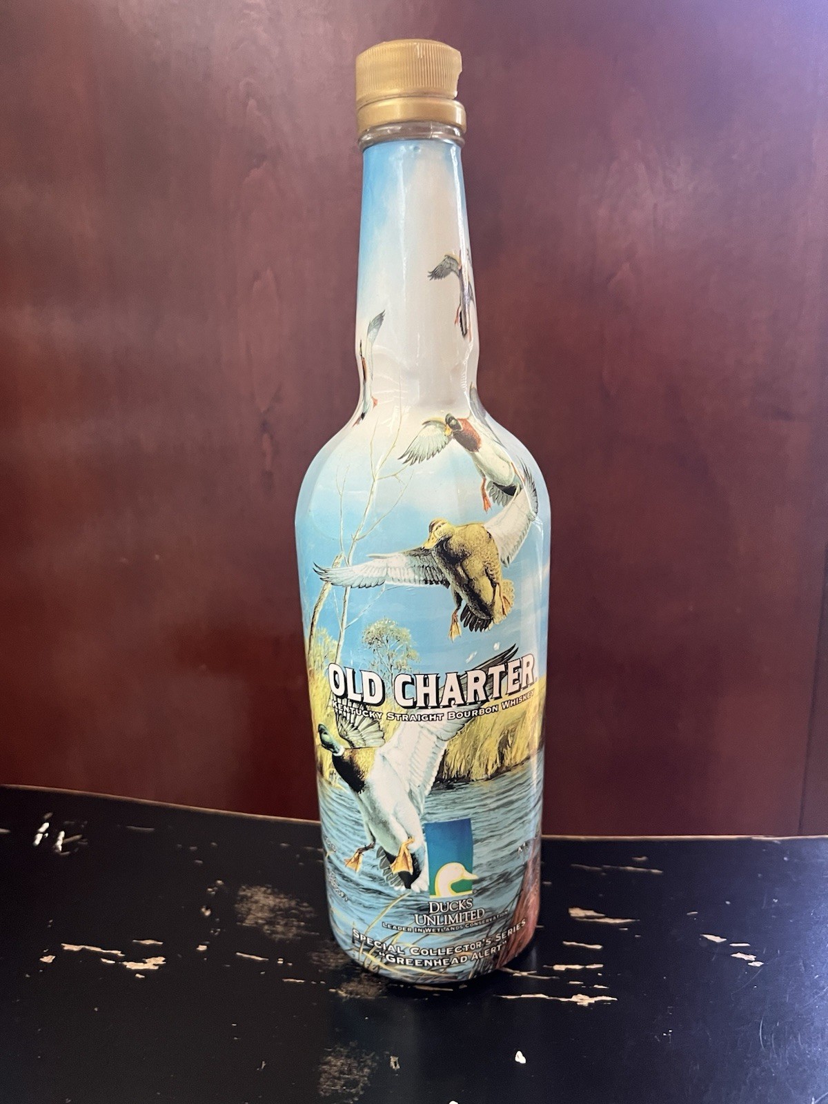 Old Charter 10 Yr Old-750 ML Ducks Unlimited Special Collectors Series Vintage