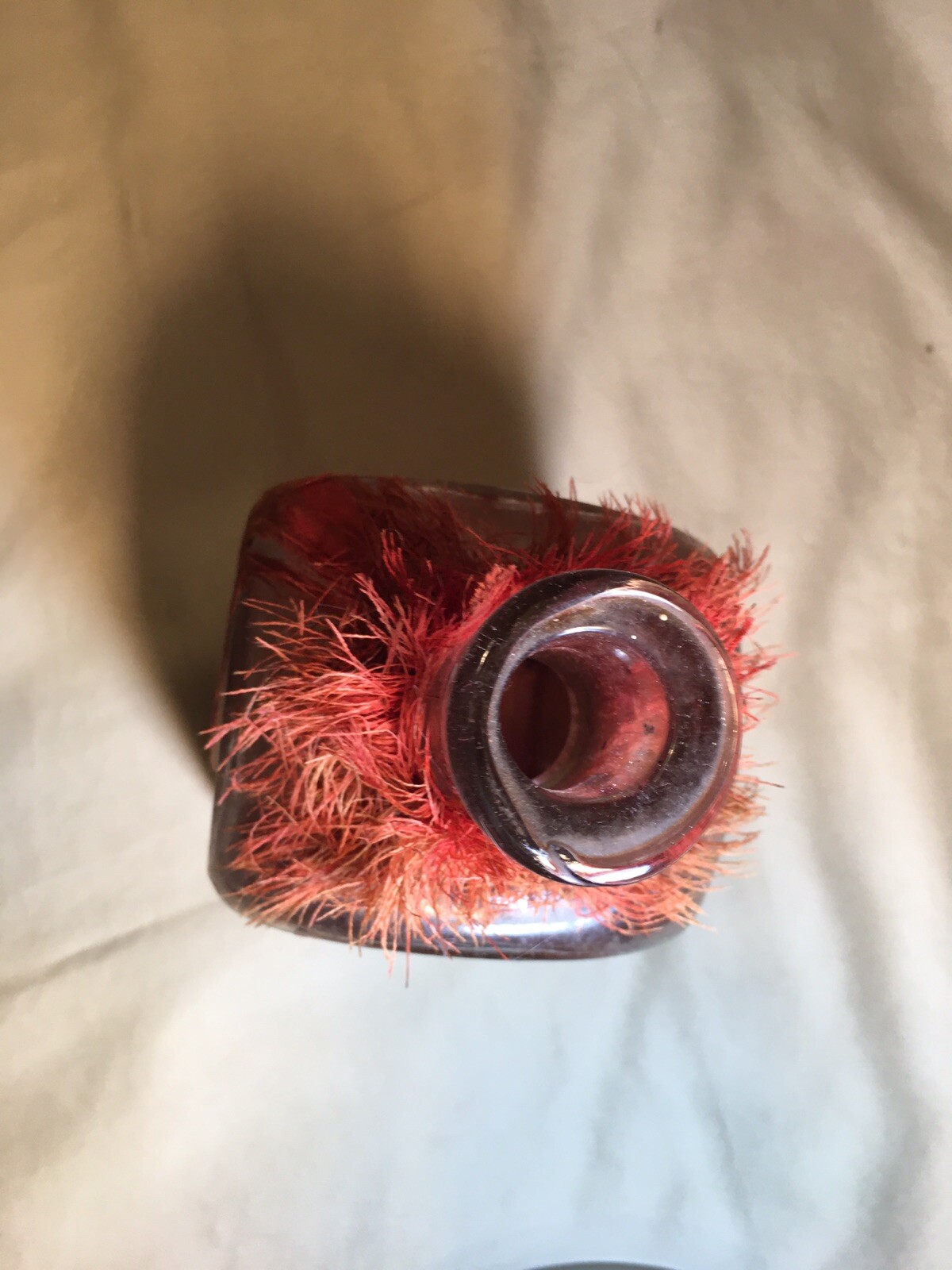 Rare Vintage Nuyens Bordeaux Asian Glass Empty Bottle France