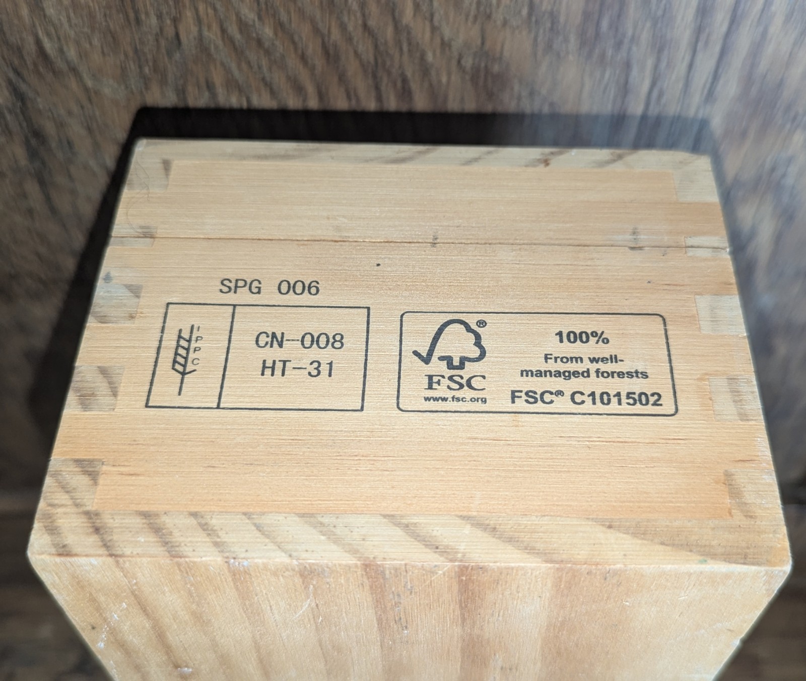 THE MACALLAN 25 Years Old Single Malt Scotch Whisky EMPTY WOODEN BOX ONLY