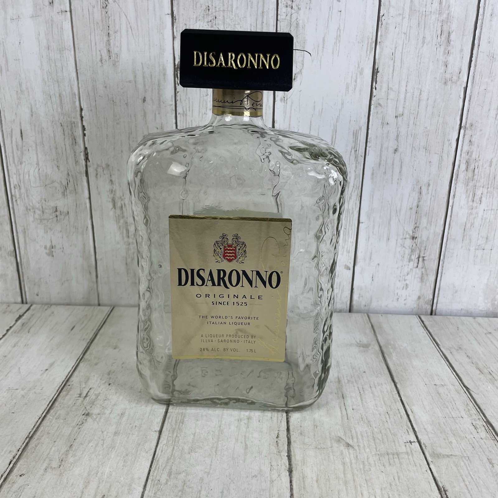 Empty Disaronno 1.75 L Italian Liqueur Bottle