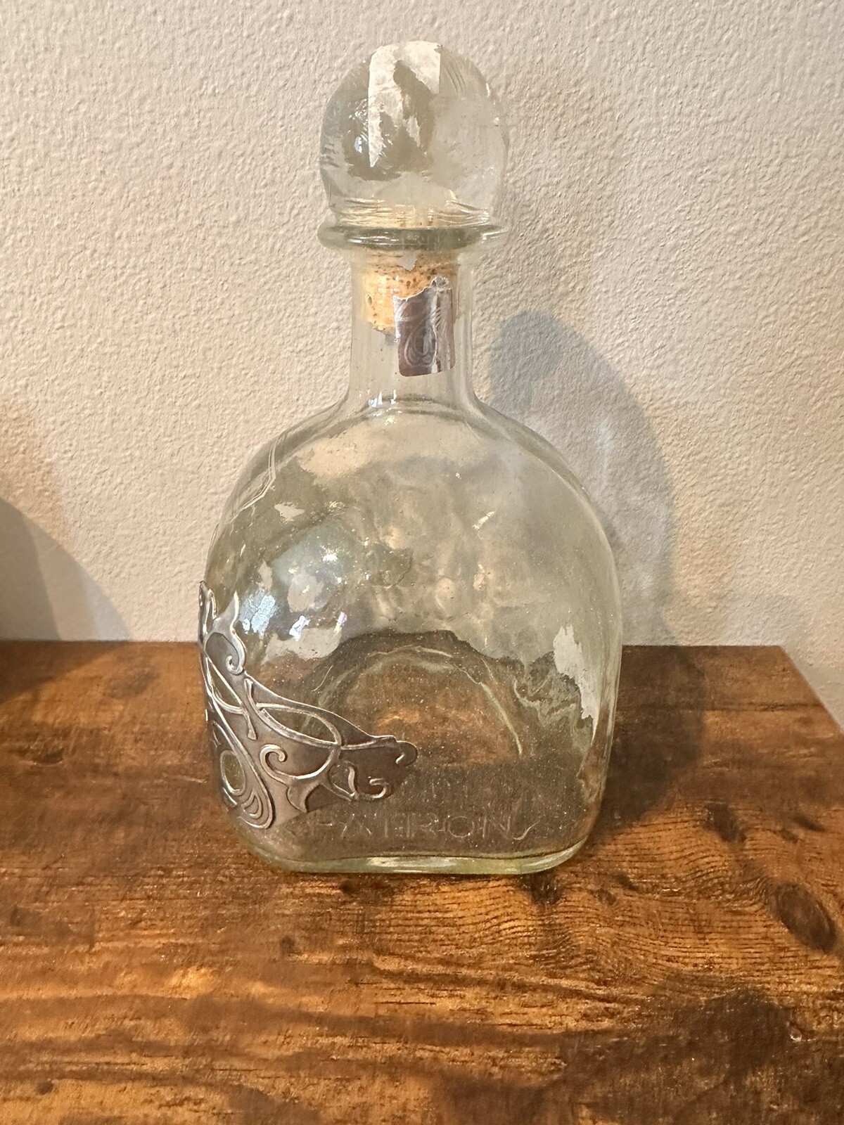 Patron Silver 1492 Tequila Limited Edition 2015 Liter bottle + cork EMPTY!