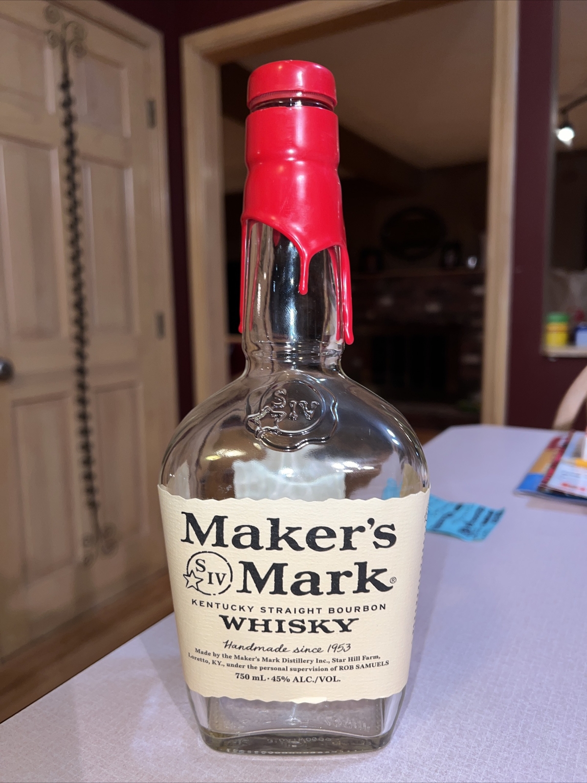 Pick 1 empty vodka rum bottle crafts Makers Haku Bulleit Ciroc Cote Des Roses
