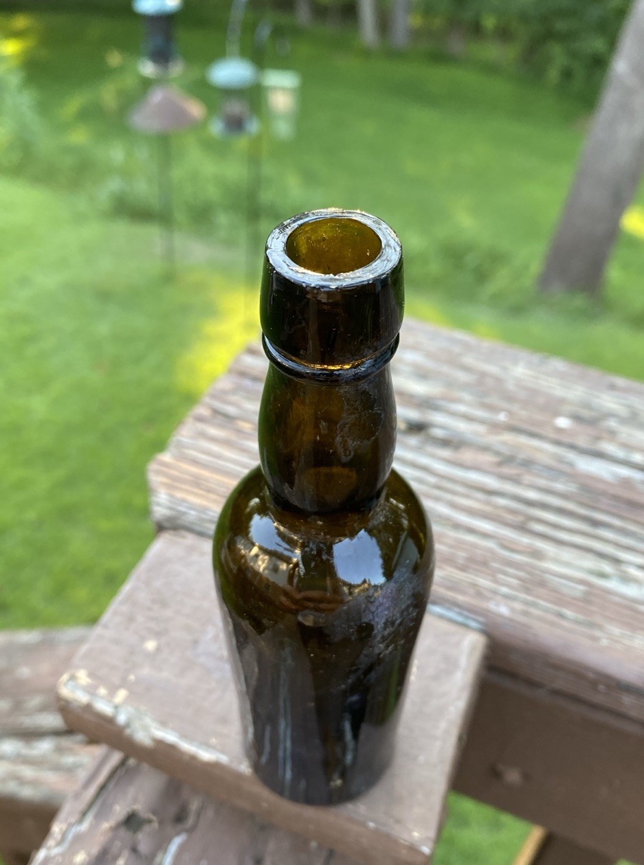 Small Miniature Bitters Bottle Possibly From The UK Embossed 69200 on Heel