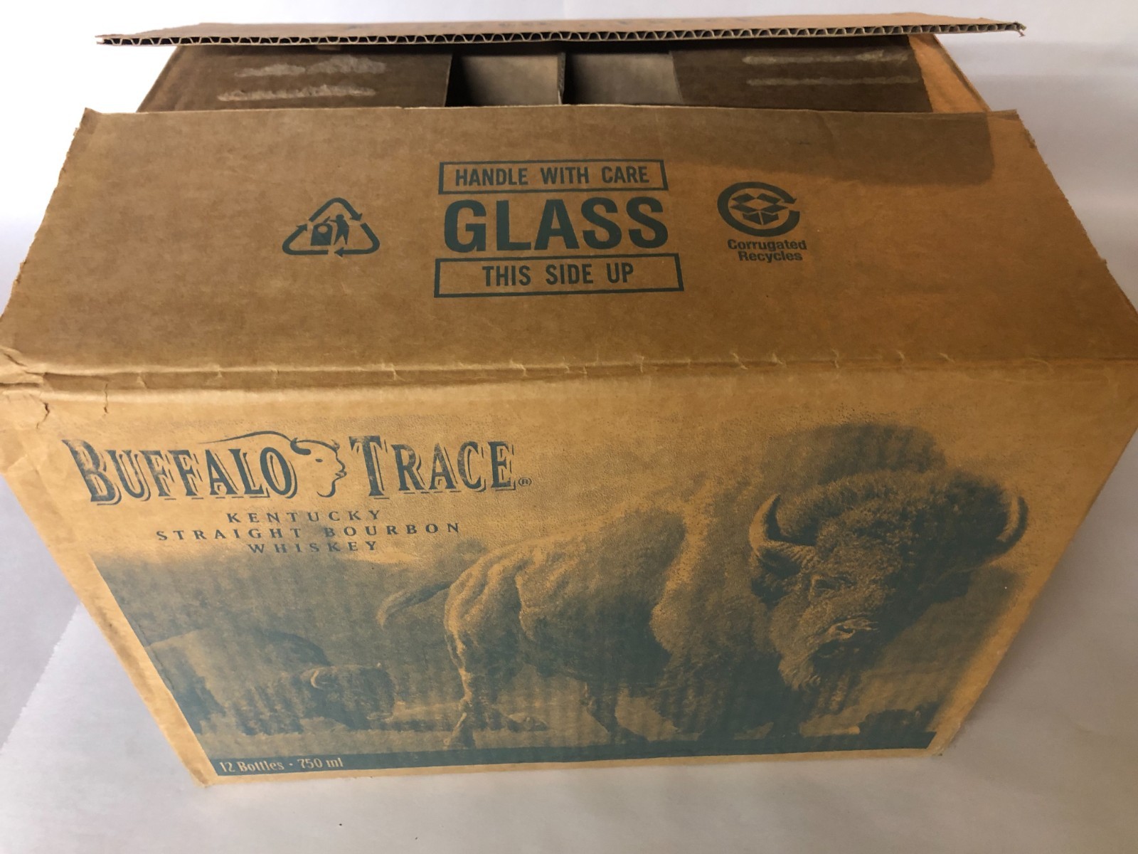 BUFFALO TRACE Empty Case BOX 12 x 750 ml Section (M3192)