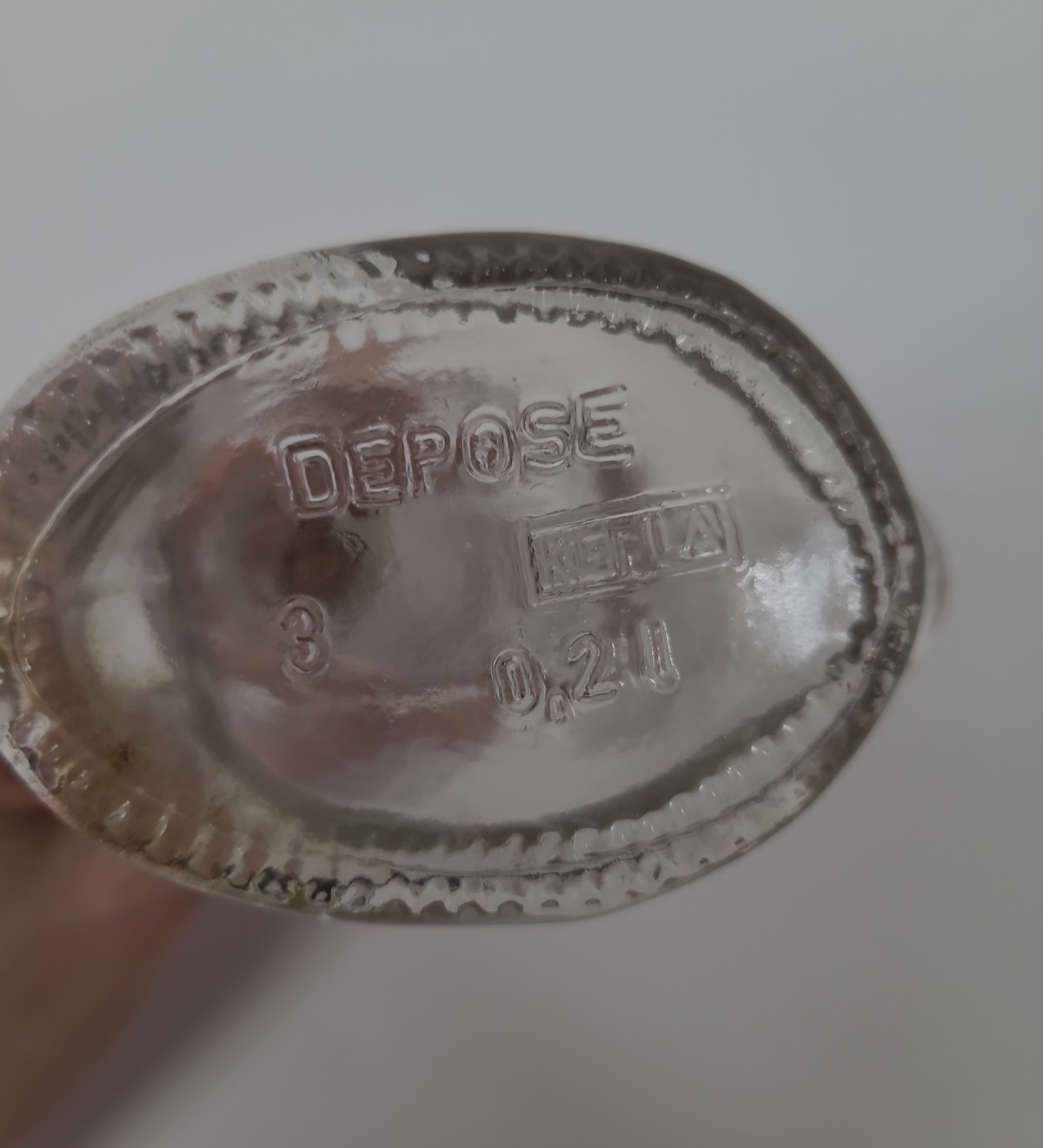 Vintage Depose Kefla Rabbit Bunny Liqueur Decanter Clear Art Glass Bottle Cork
