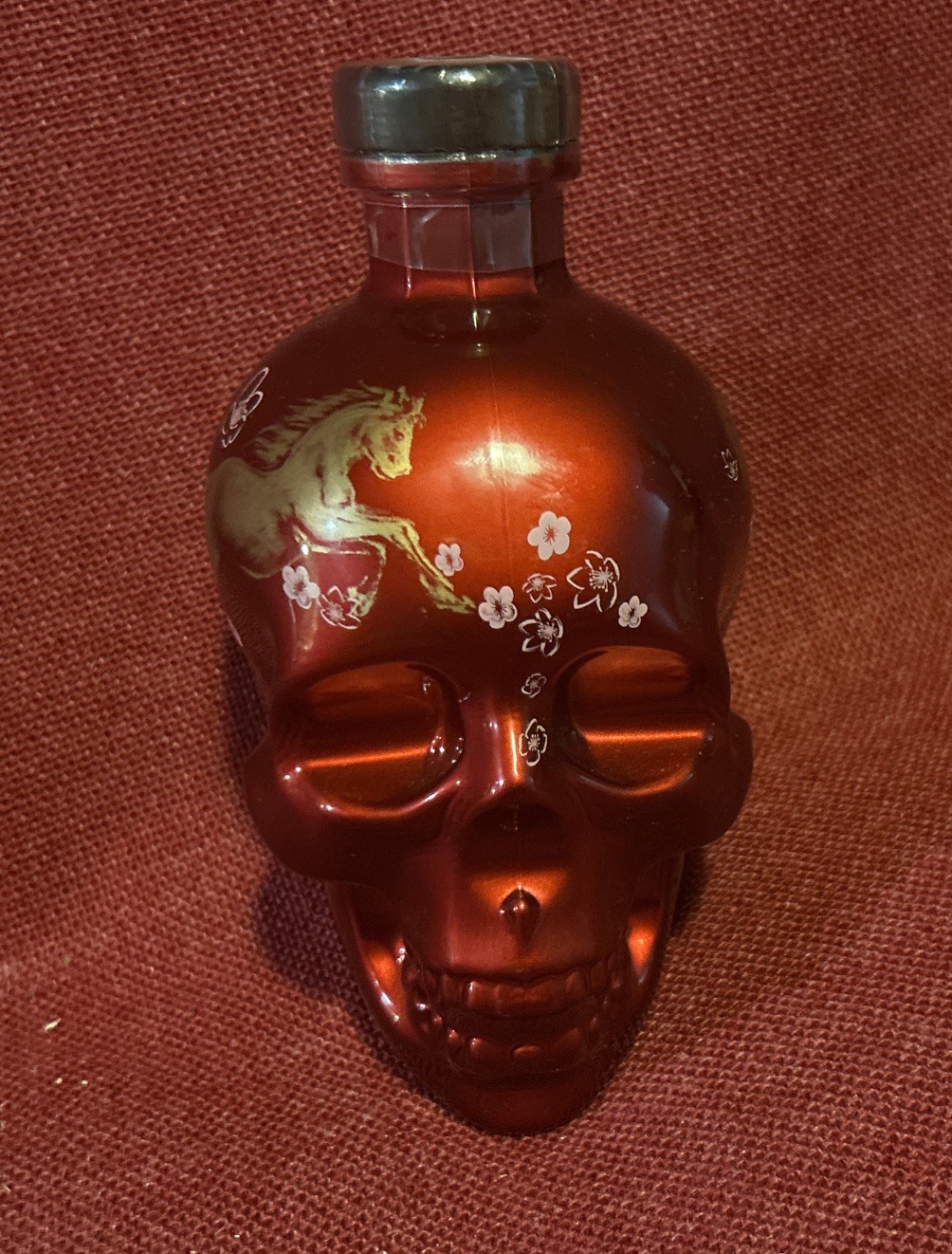 Crystal Head Vodka Year of the Horse New Year Lunar Red Skull 2026 Bottle Empty