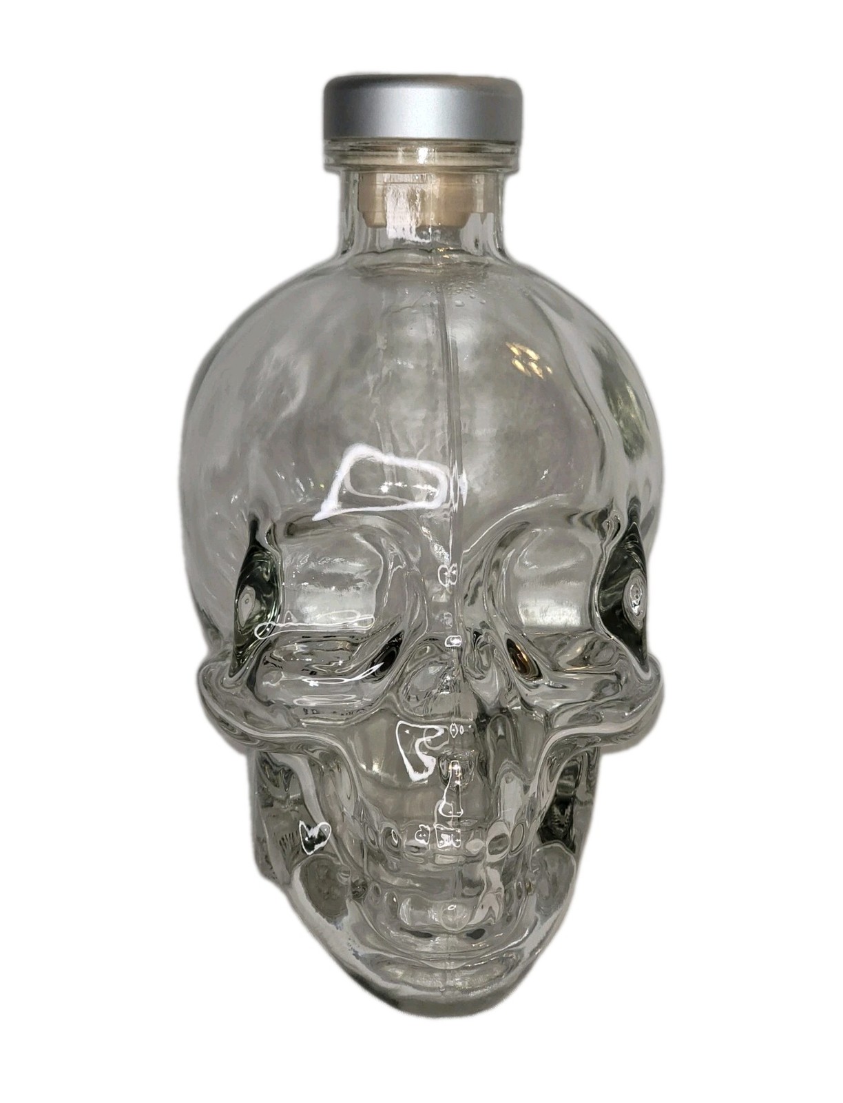 Crystal Head Vodka Bottle Clear Transparent Halloween Skull Finish 750ml EMPTY
