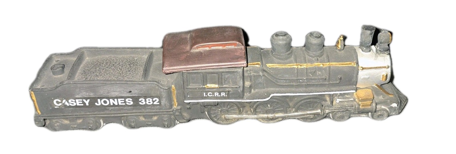 Ezra Brooks Decanter Casey Jones 382 Train Steam Engine & Coal Car 1980 Read