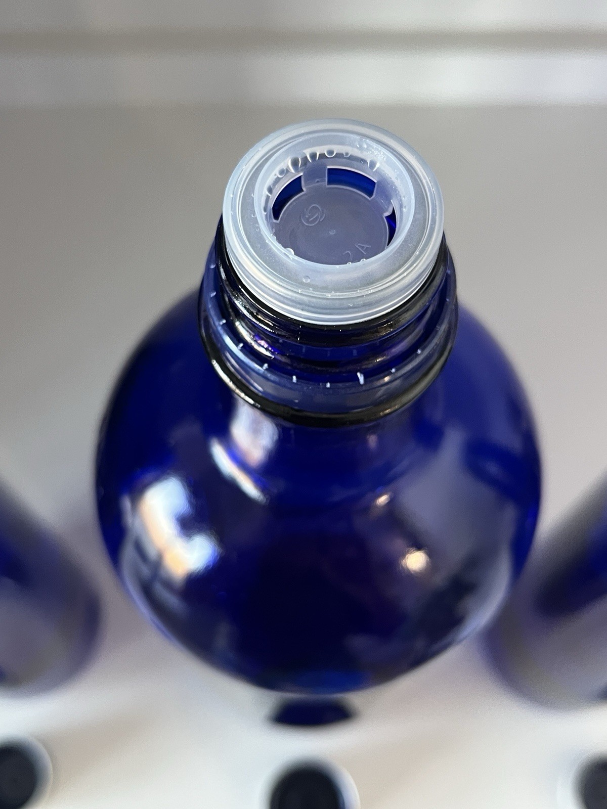 Skyy Vodka Cobalt Blue Empty Bottles Set Of 3