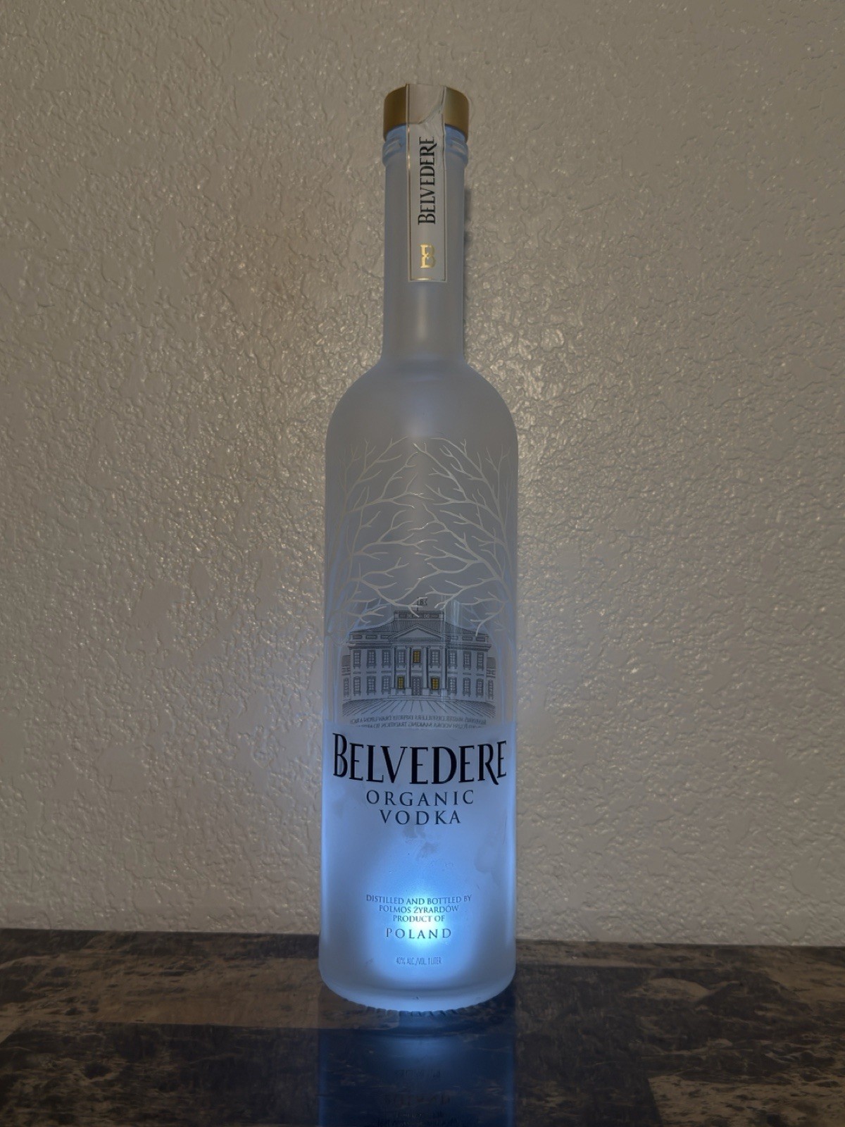 Belvedere Organic Vodka Collectible Empty Liquor Bottle 1L