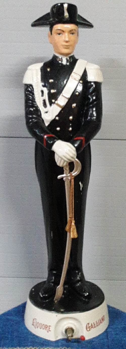 Liquore Galliano Italian Soldier Liquor Decanter With Spigot 29″ Tall Italy RARE