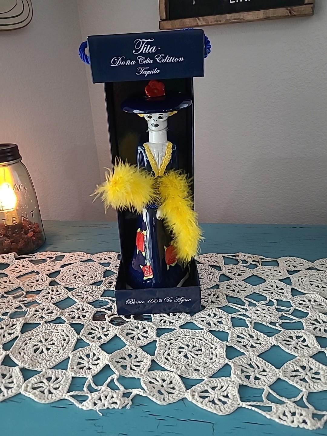 Tita Dona Celia Edition Tequlia Blanco 11 inch 375ml Day Of The Dead