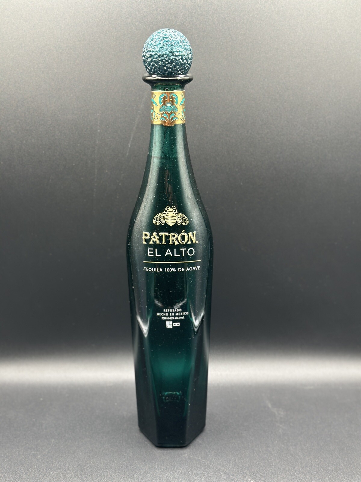 Patron El Alto EMPTY BOTTLE TEQUILA MEXICO