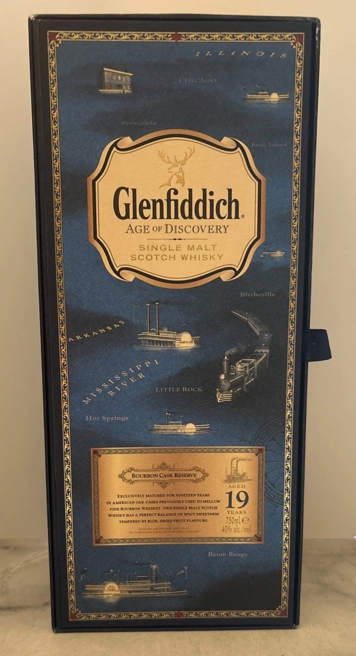 Glenfiddich 19 Single Malt Empty Box Only Age of Discovery