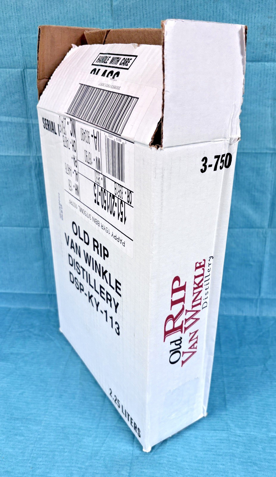 Old Rip Van Winkle / Pappy Van Winkle 15 year — Collectable Empty Box