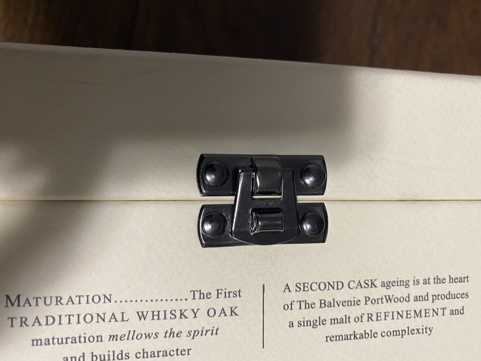 The Valve or 21 Year Old Port wood Single Malt Scotch Whisky Box Only