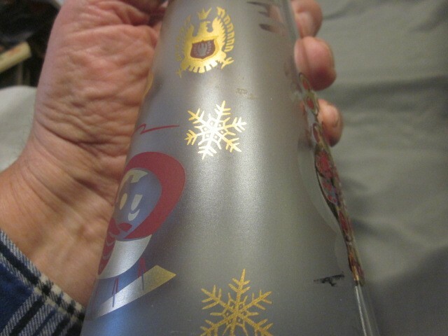 Horse Drawn Sleigh & St Basils Cathedral Vintage Arrow Vodka Liquor Bottle
