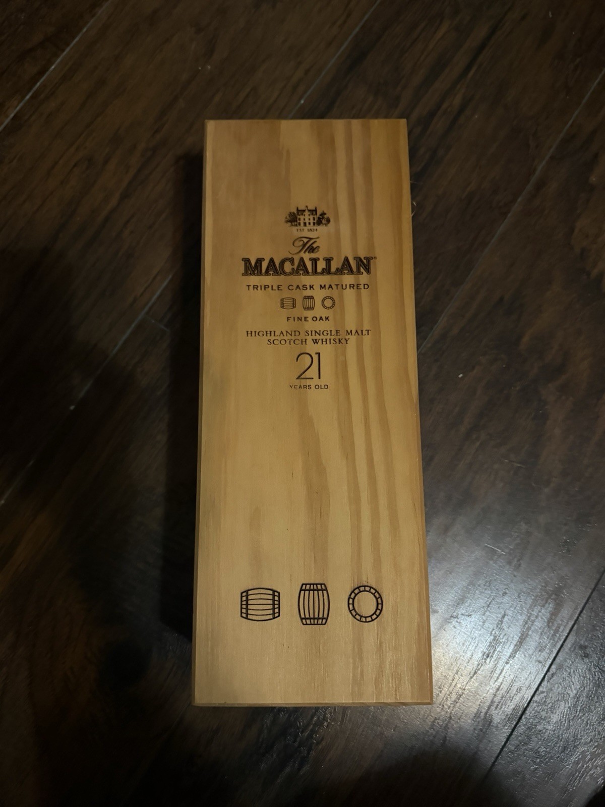 The Macallan 21 Year Old Whisky Empty Box