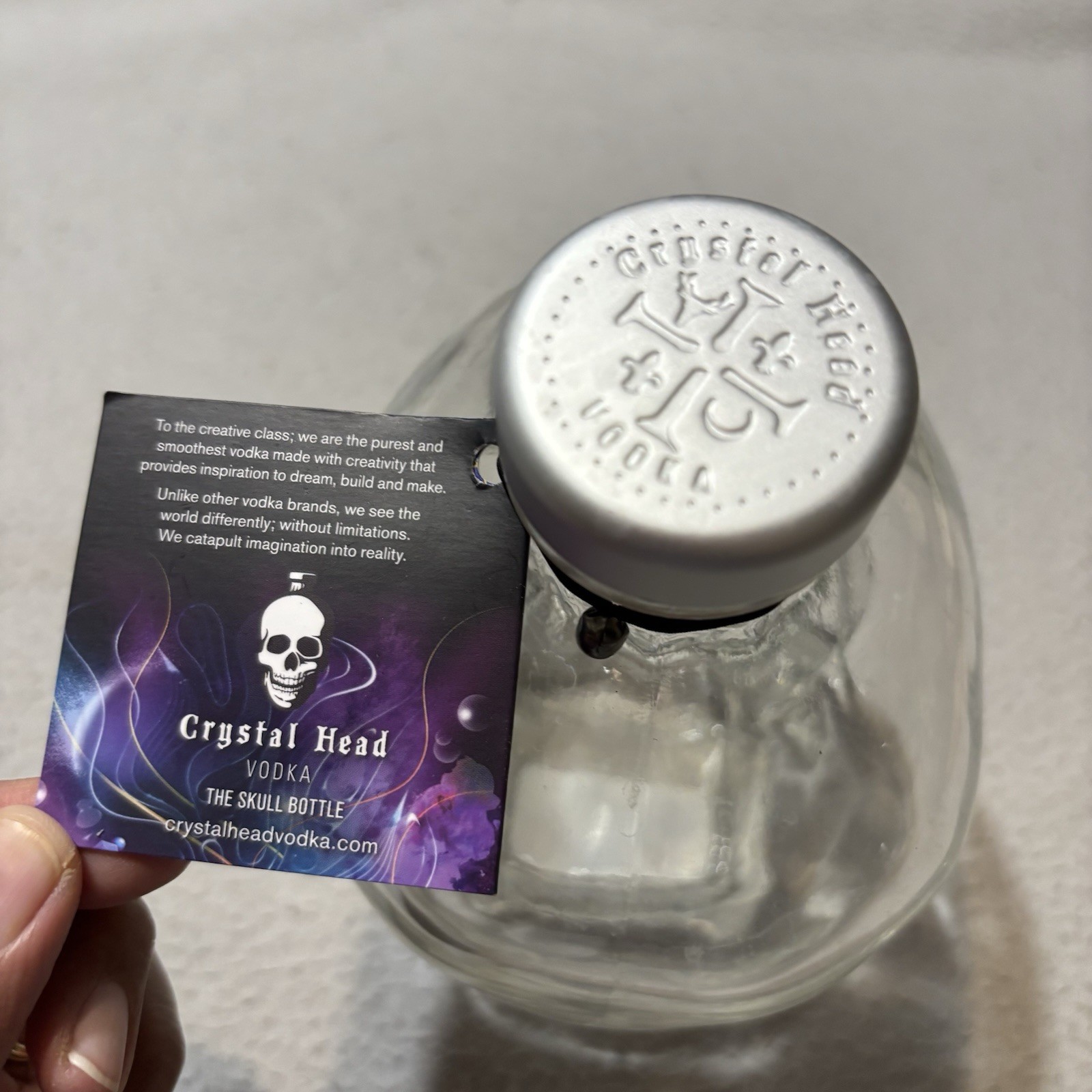 Crystal Glass Skull From Crystal Head Vodka (Empty)