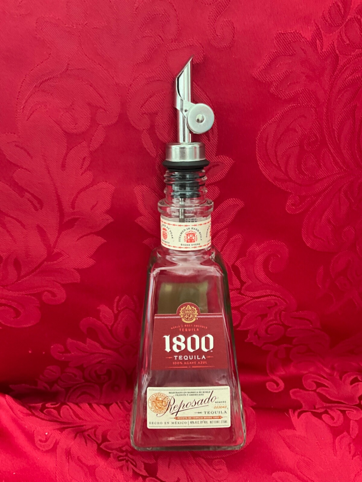 NEW FLAWLESS Stunning 1800 REPOSADO UpCycled SOAP OIL LIQUOR Pour DISPENSER