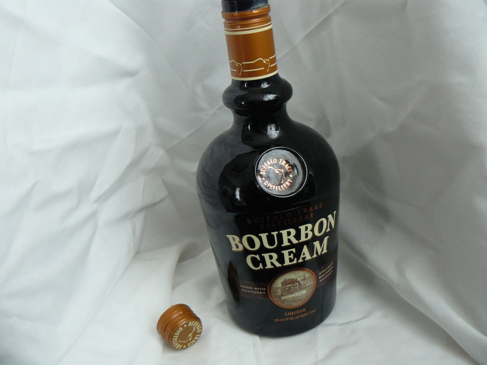 Buffalo Trace Distillery Bourbon Cream Liquor – Collectible Empty Bottle
