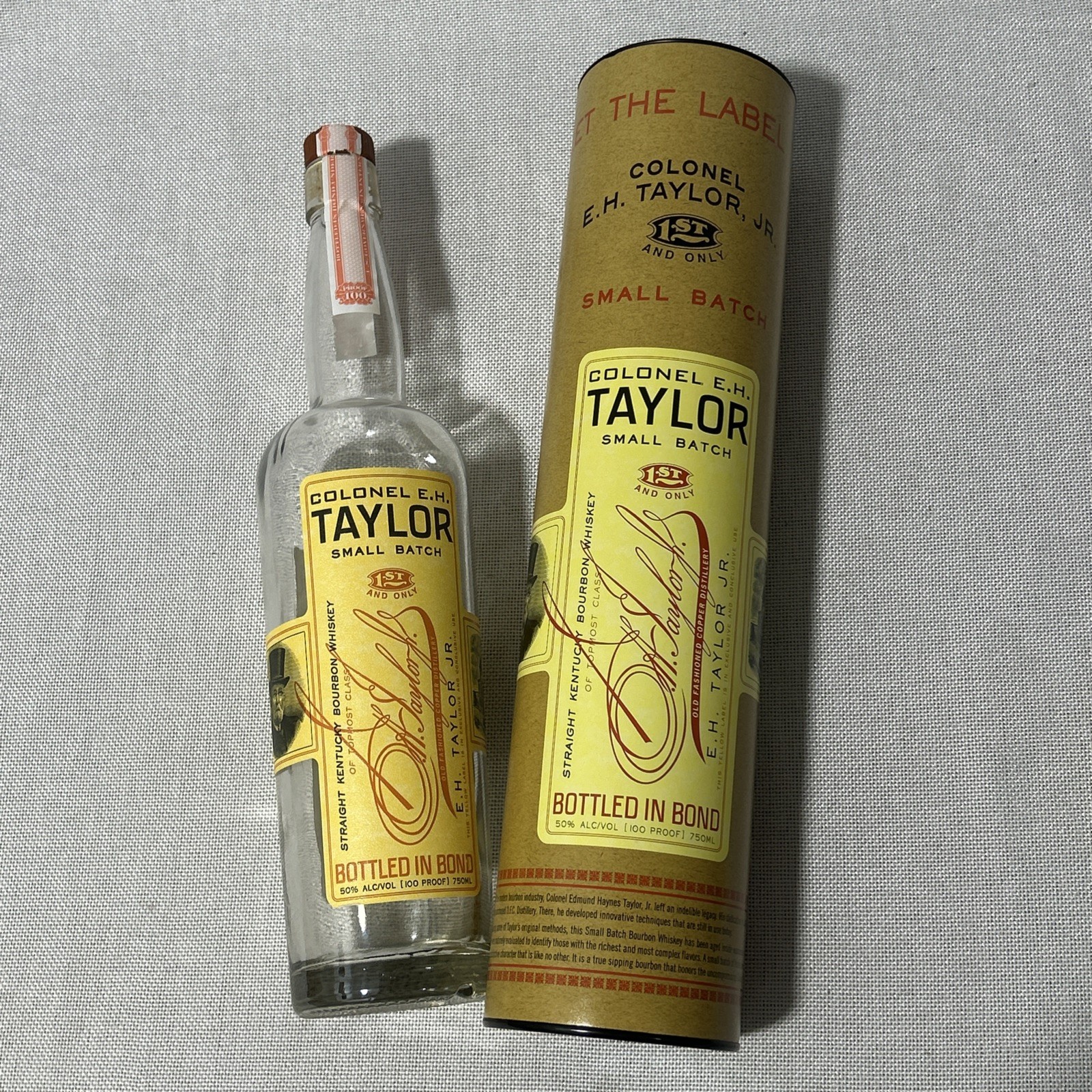 Colonel EH Taylor Single Barrel Bourbon Bottled in Bond Tube & Bottle – Unwashed