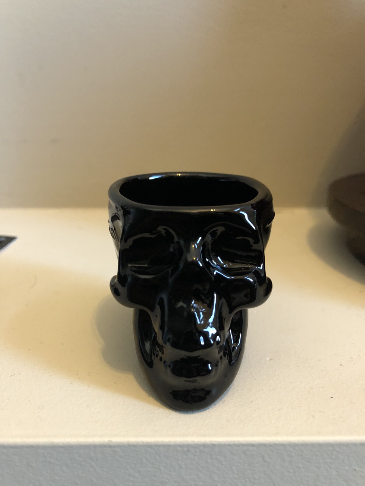 CRYSTAL HEAD VODKA ONYX SKULL GIFT SET SHOT GLASS