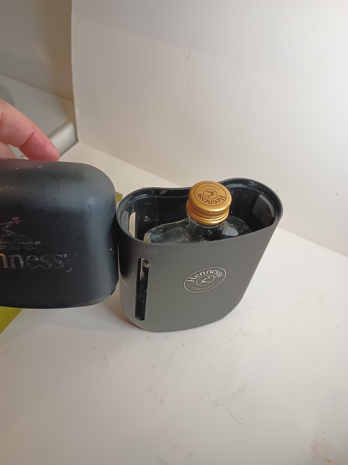 HENNESSY Maison Fondee Cognac 7″ Plastic Flask With 100ml Empty Bottle