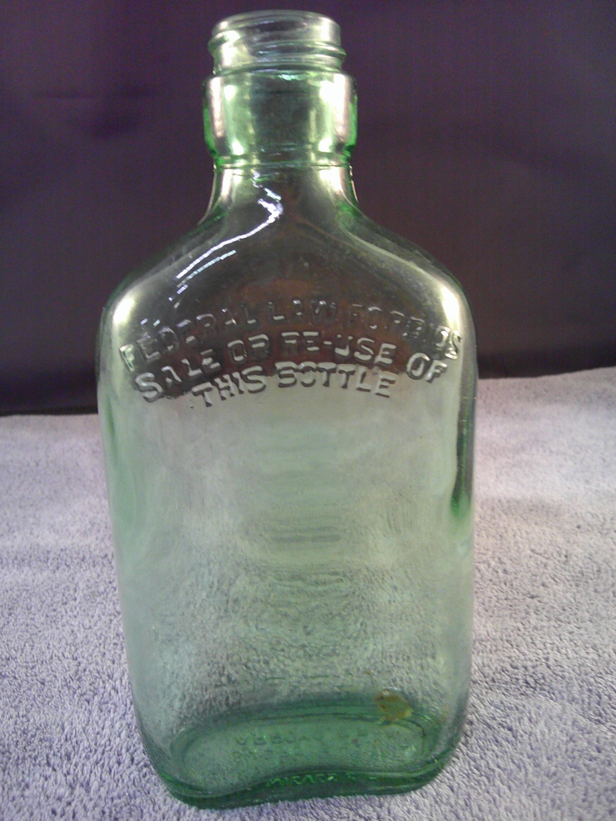 J.R. Nieves & CIA Light Green Liquor Bottle Arroyo P.R.