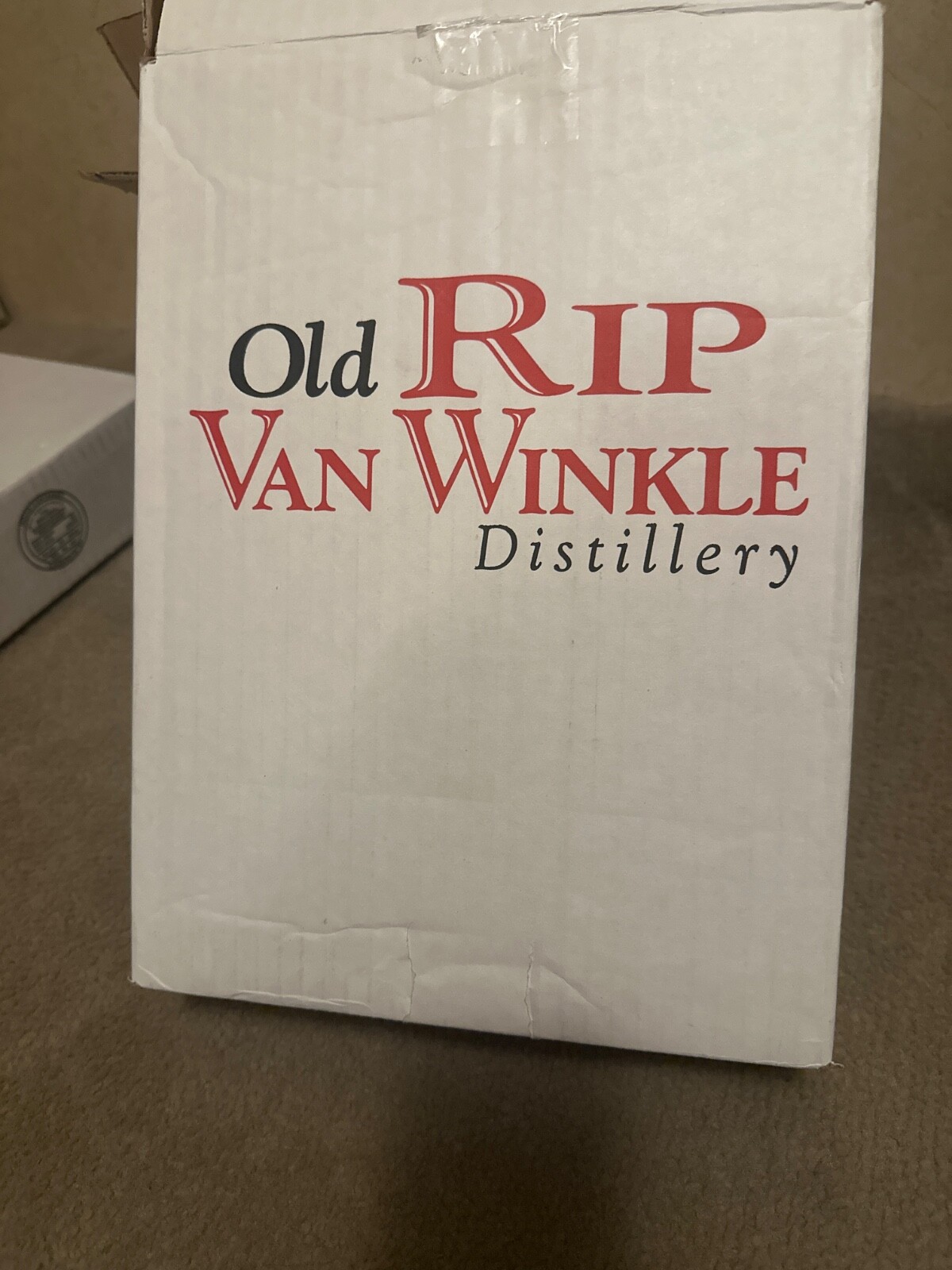 Collectible Empty Box Old Rip Van Winkle 10 year bourbon