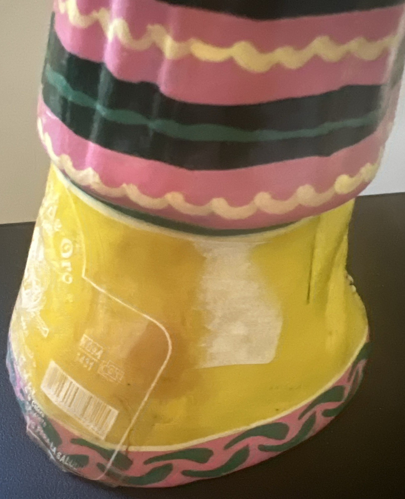EMPTY, CORKLESS, Day Of The Dead Tequila Bottle