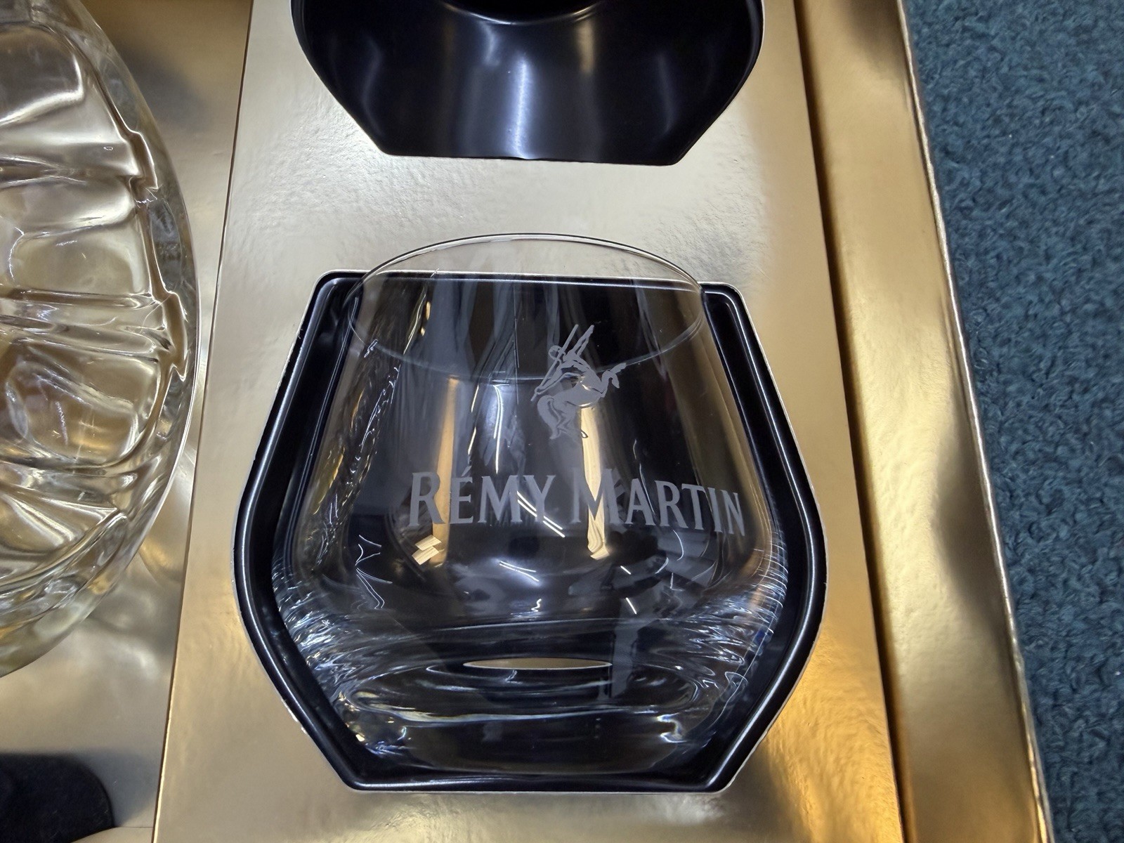 Remy Martin Cognac Fine Champagne XO Limited Edition Bottle 1 Glass ONLY EMPTY