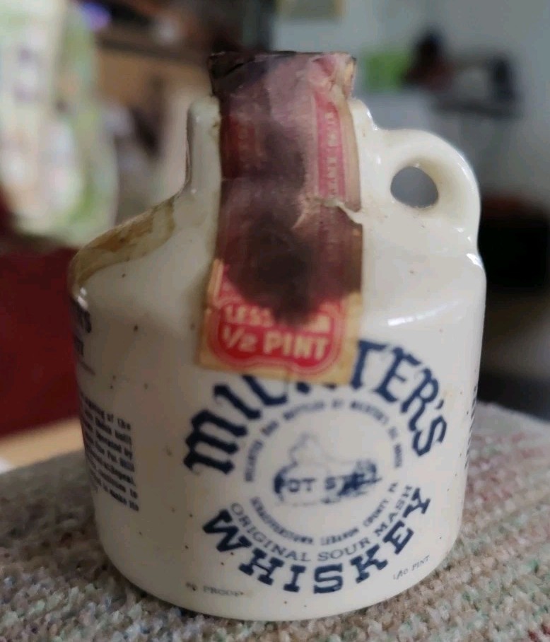 Michter’s Whiskey Mash 1/10 Pint Stoneware Jug – Tennessee ATF Tax Stamp