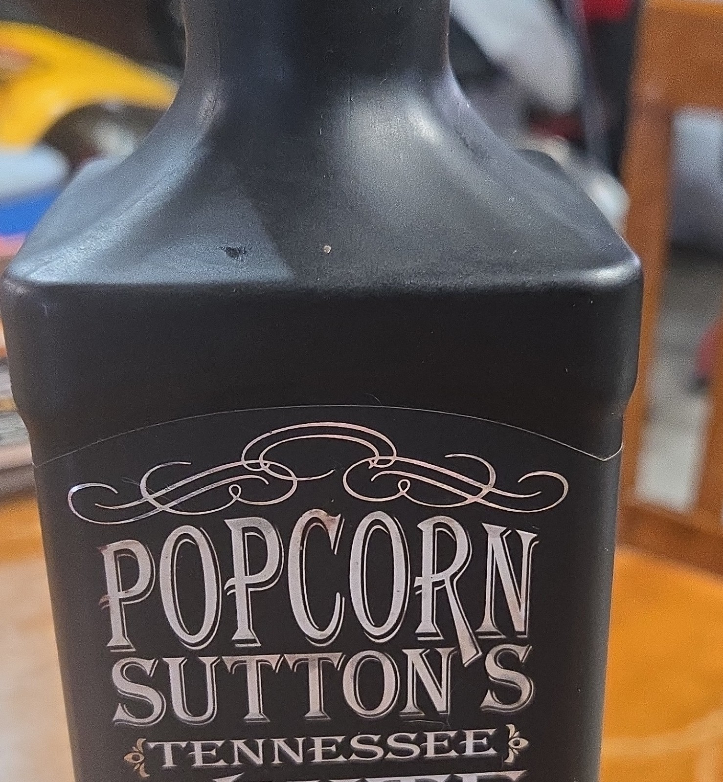 Popcorn Sutton’s Black Liquor Bottle Tennessee Whiskey Legend Collectible