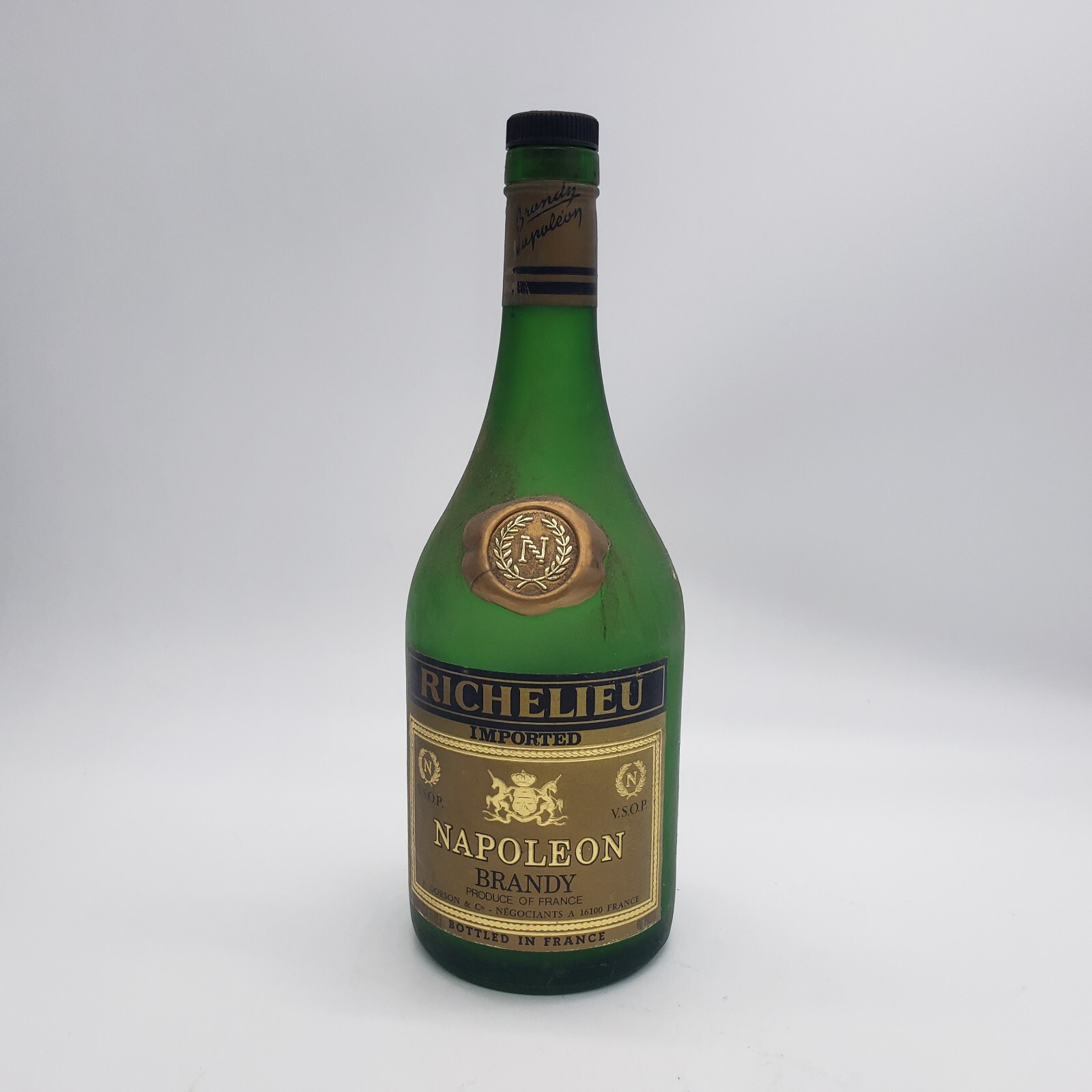 Richelieu ~ Napoleon Brandy V.S.O.P. ~ France ~ Empty Collector’s Bottle